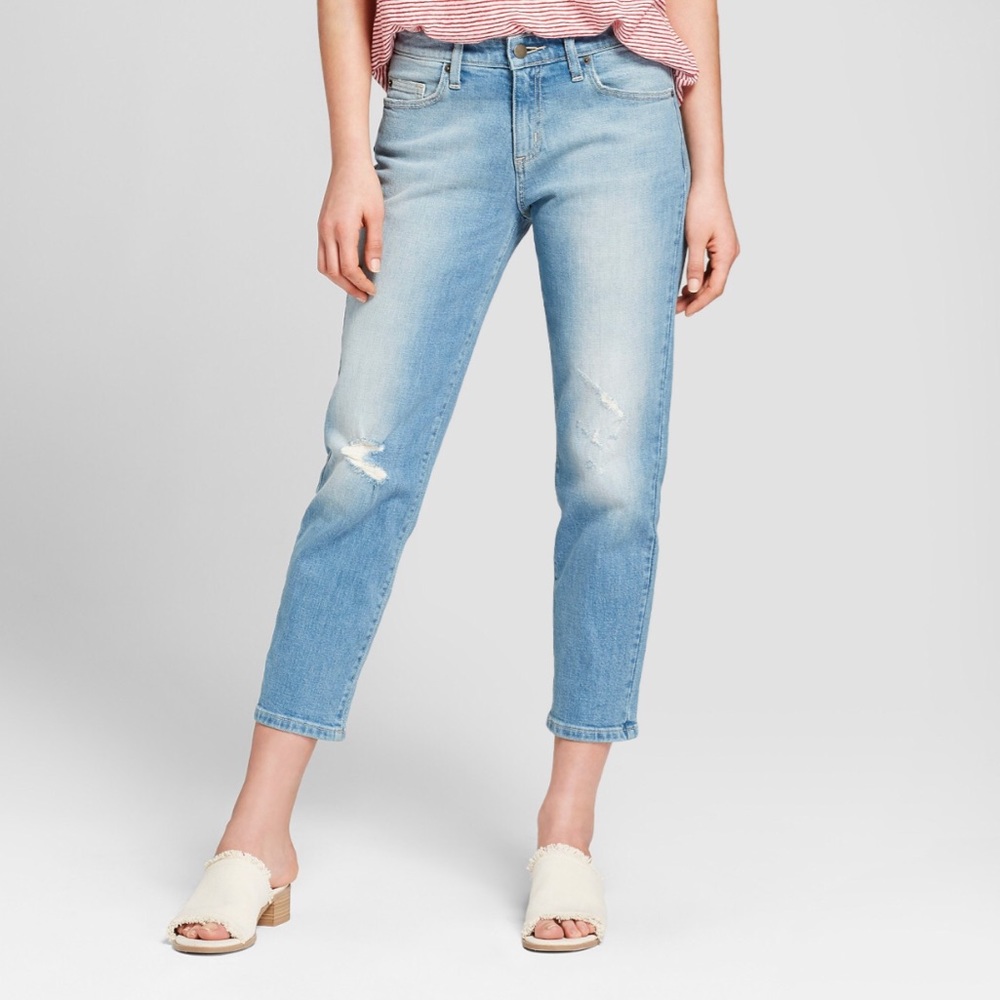 Boyfriend cropped jeans. Never worn!